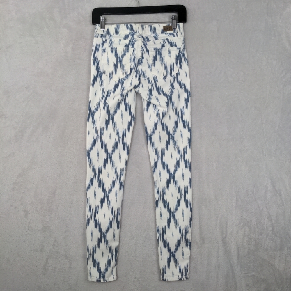 Paige Verdugo Ultra Skinny Jeans Women Sz 26 White Blue Stretch Coastal Cowgirl - Picture 2 of 13